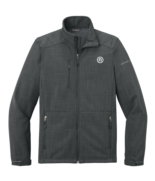 MEN’S SHADED CROSSHATCH SOFT SHELL JACKET