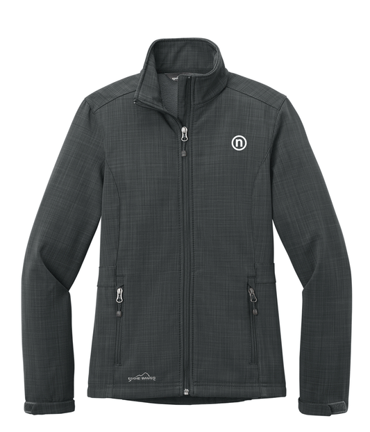 WOMENS SHADED CROSSHATCH SOFT SHELL JACKET