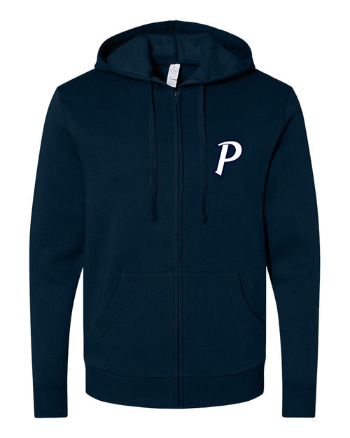 Full Zip Letter Hoodie